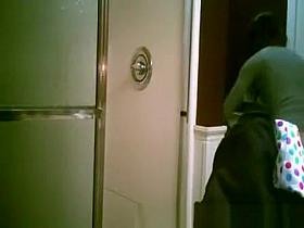 girlfriend in bathroom