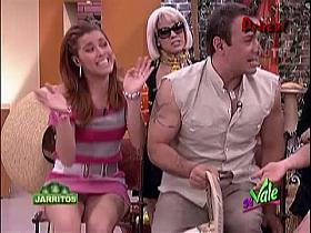 Celebrity upskirt on live tv