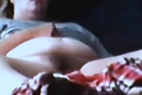 rubs clit to moaning orgasm.