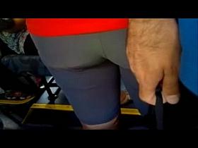 Dat cougar was fingered on her bum without any problem