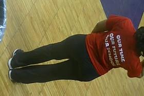 teasing teen cheerleader...pt3