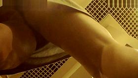 Upskirt Of Light Brown Haired Lovely With The Inert Lion