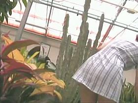 Fabulous babe in white tight dress shows her very big ass