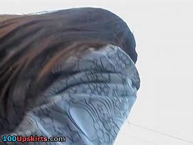 Cotton white panty on exotic gal