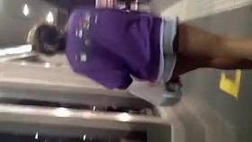 Girls in tight jeans shorts