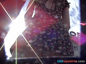 My upskirt while walking by her