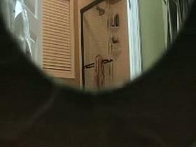 Voyeur hidden camera video of a black hair woman