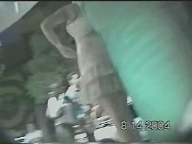 An upskirt voyeur video of heavenly juicy asses