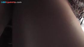 Great legs with butt wet crack up the petticoat