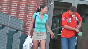 Impressive upskirt voyeur spy cam footage