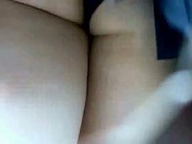 A libidinous chick in an upskirt spy cam video