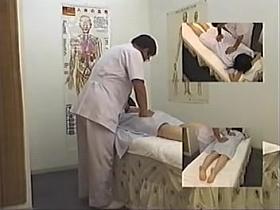 Big fanny Japanese exposed in voyeur massage video