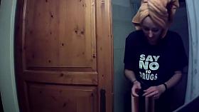 Swiss teen spied in the bathroom