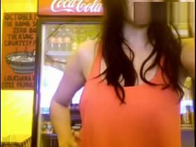 Bar girl bottle play