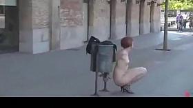 Naked Walk on Crowded street