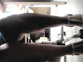 Co-worker with sexy hot legs