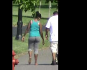 Bubble Booty Ass Butt In Gray Sweats