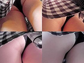 Hot upskirt free clip shows skinny butt under the skirt