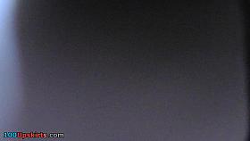 Excellent upskirt pussy isn't covered with any panties