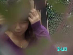 Asian shuri sharked in public with his cock in her face