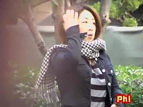 Windy day sharking affair with some extremely attractive small oriental tramp