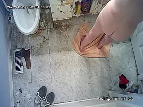 Milf mature wife barhroom nude shower cam