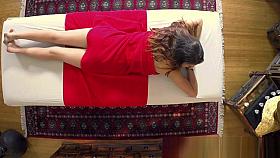 Teen gets titty rub from masseur