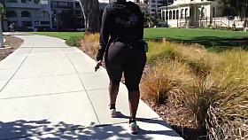 Ebony Gilf Booty Exercising