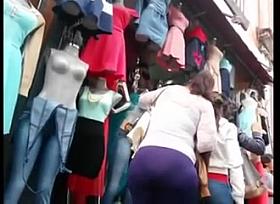 Spying Mature Latina - Huge Butt - Ass Voyeur - Candid Booty