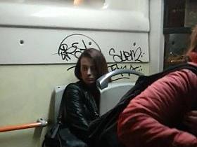 spy women in bus romanian