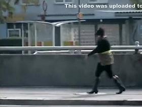 Spying a housewife ride her husband