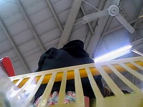 Hidden camera in supermarket basket catches asian&rsquo;s ass