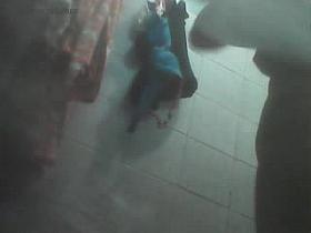 indonesian girl taking a bath