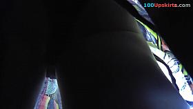 Amazing view up colorful petticoat