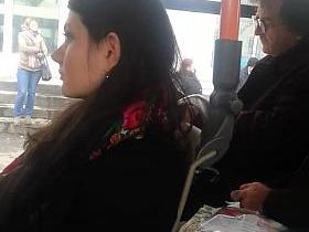 spy sexy teens in bus romanian
