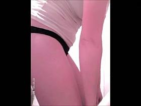 Hidden cam of teens ass after bathroom