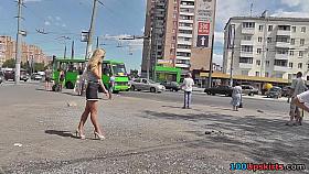 Blond in high heels very worthwhile upskirt