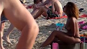 Beautiful black woman with a nice breast breasts