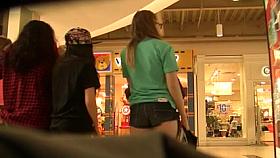 Young Cute Teen in Short Shorts (Graz 3)