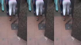 Leggins Blancos Transparencia Calzon Bolitas Negrita Culazo