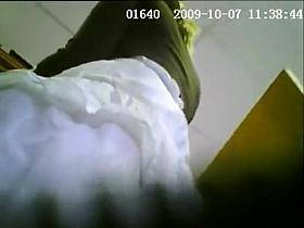 Naughty tart is not wearing trousers underneath her summer clohtes