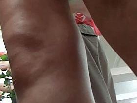 Long legged hottie upskirt spy cam shots