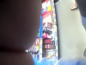 Upskirt at the train station