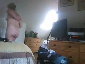 Stripping off to masturbate.. HC