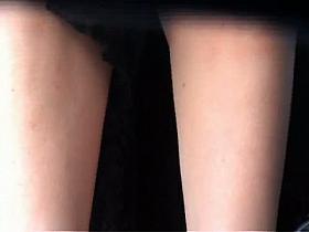 vagina showing upskirt of a horny redhead in a park