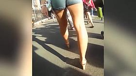 lovely ass in short jeans