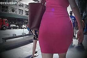 Stunning lady has her giant jugs bouncing all over the place