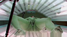 Amazing Masturbation in Solarium