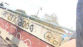 Cum behind girls in public 06