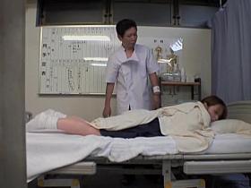 Nude Japanese gal smacked hard in spy cam massage clip